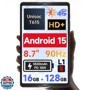 BNCF [2025 NEU Android 15] 8,7"-Tablet, Unisoc T615 (8 Kerne), HD IPS 800x1340 - Bild 1 von 5