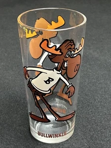 Vintage Bullwinkle Collector Series  Glass 6 1/2 inches - Picture 1 of 5