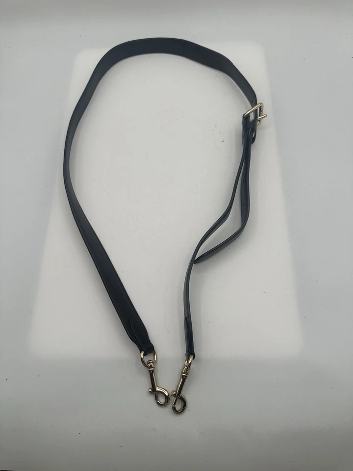 Сменный ремень через плечо Coach черная прошитая кожа - Изображение 1 из 4