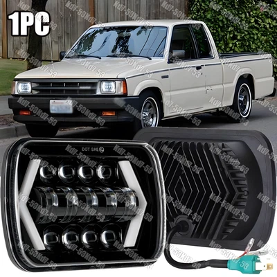 Faro LED negro A++ para Mazda B2200 B2600 B2000 RX-7 GLC 7x6" 5x7" pulgadas Foto 1 de 4