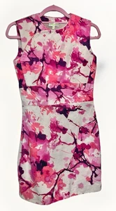 Vestido recto estilo chino rama floral blanco rosa Shanghai Tang talla UK 10 US 6 - Imagen 1 de 4