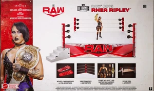 WWE RAW Wrestling Ring+Rhea Ripley Figur NEU+OVP Wrestlingring+Figure WWF Mattel - Picture 1 of 6