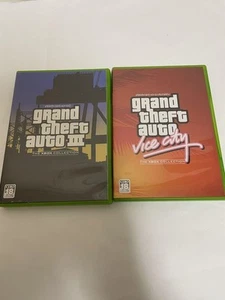 Xbox Grand Theft Auto Double Pack III Vice City Capcom Japan NTSC-J Complete - Picture 1 of 6