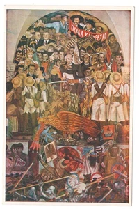 Mexico City Mexico National Palace Diego Rivera Fresco Postcard - Picture 1 of 2