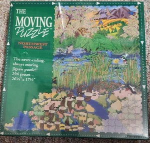 Nuevo sellado 294 piezas The Moving Puzzle Northwest Passage 1995 Great American Difícil de encontrar - Imagen 1 de 9