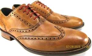 Cole Haan Herren Budapester Oxford Brogued Rahmengenäht Stil C12210 Braun Größe 10 M Indien - Bild 1 von 11