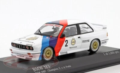 BMW M3 (E30) #2 DTM Champion 1987 Eric van de Poele 1:43 Minichamps Diecast Mode - Image 1 of 4