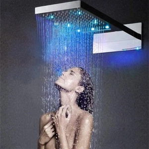 Bath Select Romo 22" Contemporary RGB Water Powered Led Shower Head - BD013-1 - Picture 1 of 9
