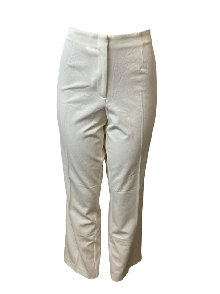 First Issue Women's Ivory  High Waist Hook and Eye Flared Stretchable Pants Sz 1 - Image 1 of 4