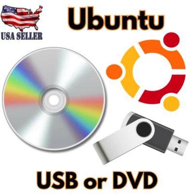 Ubuntu Linux Latest 25.04 64 Bit BOOTABLE LIVE INSTALL USB or DVD FREESHIP - Image 1 of 4