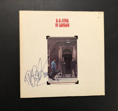 Signed B.B. King London ABCX-730 Stereo ABC Records Vintage 1971 LP Vinyl NM Foto 1 de 4