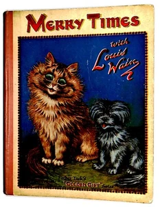 MERRY TIMES WITH LOUIS WAIN children's book Tuck Golden Gift series 826 - Picture 1 of 23