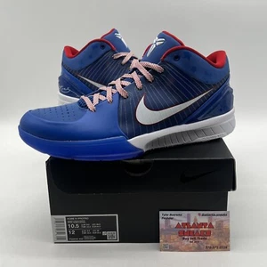 Size 10.5 - Nike Zoom Kobe 4 Protro 2024 Philly Blue Red White (FQ3445-400) - Picture 1 of 8
