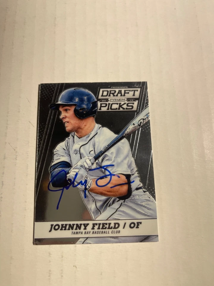 Tampa Bay Rays JOHNNY FIELD Signed Card - Image 1 of 1
