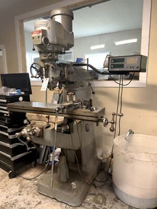Bridgeport milling machine, 42" x 9" Table - Picture 1 of 3