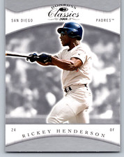 2001 Donruss Classics #21 Rickey Henderson San Diego Padres Baseball Card