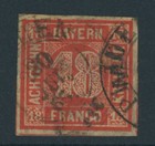 Bayern Fremdentwertung Sachsen K 2 auf Mi. Nr. 13 Fotobefund Sem BPP  