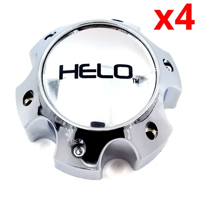 Juego de 4 pernos Helo cromados 6 tuercas 6X5,5 solo tapa central de rueda P/N: 1079L145HE1C Foto 1 de 4
