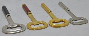 Lot of 4 Vintage Brass Bottle Openers Original Old Hand Crafted - Picture 1 of 8