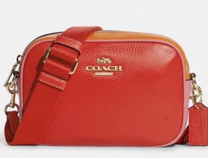 BOLSO BANDOLERA COACH MINI JAMIE CÁMARA NUEVO CON ETIQUETAS Miami Red C9937 - Imagen 1 de 6