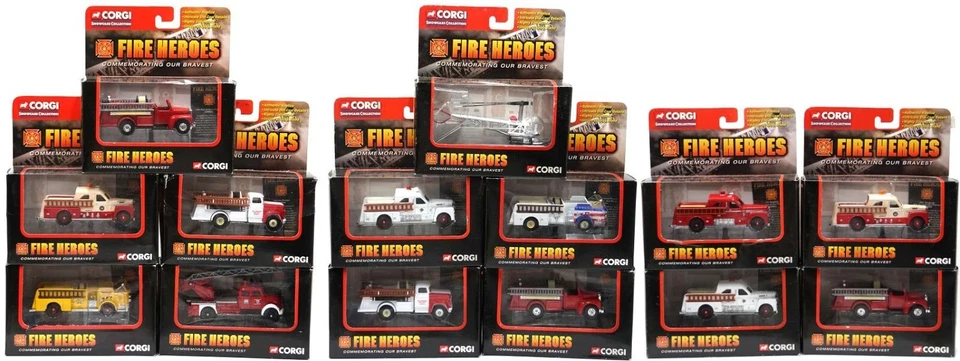 Corgi Auto Dei Pompieri Fire Heroes Modello Die Cast Selezione: Lotto Di 4x/5x - Immagine 1 di 1