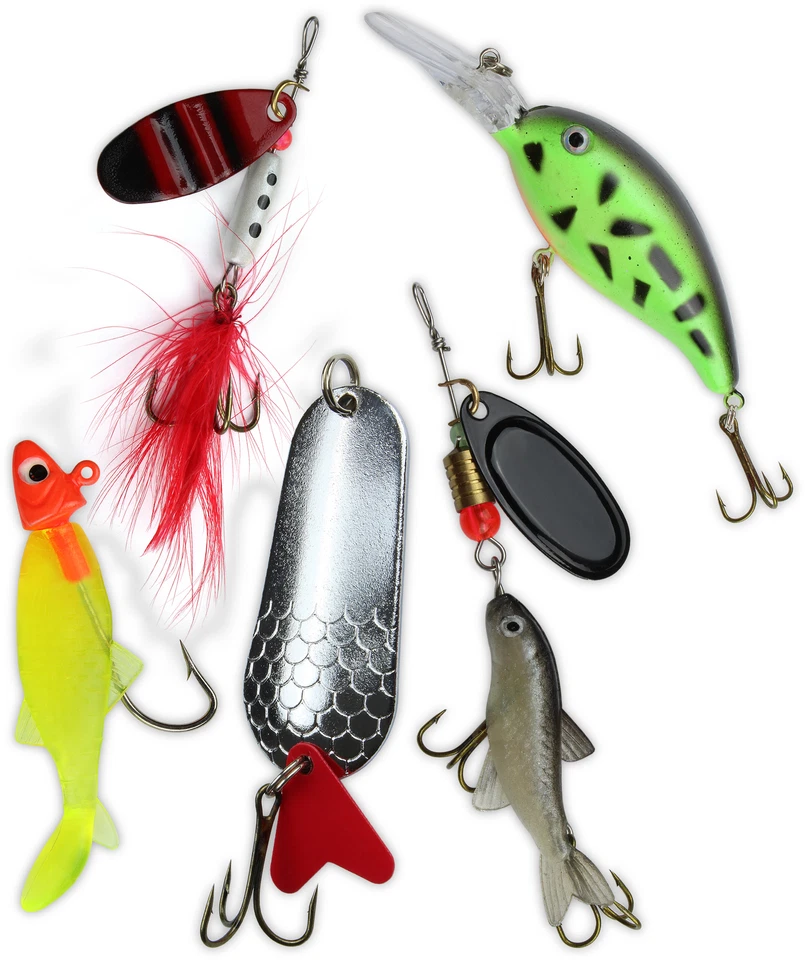 Kunstköder Set Raubfischköder Blinker Spinner Wobbler Zander Forellenköder Hecht - Bild 1 von 1