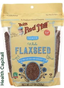 Premium Golden Flaxseeds Antioxidant & Fiber , Sproutable, Vegan, Non-GMO - Picture 1 of 2