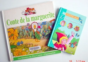 LOT DE LIVRES DE 1993 ET 2001, LE PETIT CHAPERON ROUGE + CONTE DE LA MARGUERITE - Picture 1 of 3
