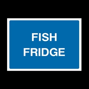 Letrero o pegatina de plástico para nevera de pescado - A6 A5 A4 - higiene alimentaria (FP7) - Imagen 1 de 1