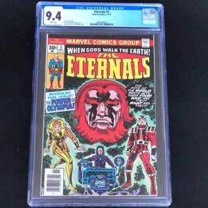 THE ETERNALS #5 ❄️ CGC 9.4 WHITE ❄️ 1st Makarri Domo Thena & Zuras! Marvel 1976 - Bild 1 von 4