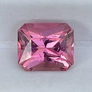 1.15 Cts Natural Pink Tourmaline Radiant Cut Loose Gemstone October Birthstone - Picture 1 of 8