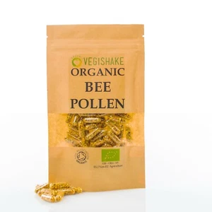 Bee Pollen Organic HPMC Capsules Royal Honey Multi Vitamin Vegan Kosher Halal - Picture 1 of 14