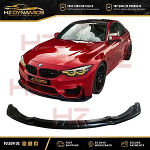 KIT DE CARROCERÍA ALERÓN DIVISOR DELANTERO NEGRO BRILLANTE PARA BMW M3 M4 F80 F82 F83 UK - Imagen 1 de 8
