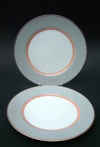 TWO Mikasa Grandeur Gray Pattern LAD01 Lg Dinner Plates 27cm Excellent Condition - Picture 1 of 12