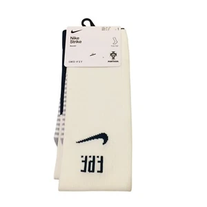 Nike Strike Soccer Off White Gray Black F.P.F. Youth 5Y-7Y Dri-Fit Socks - Picture 1 of 4