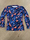 Boys Under Armour Heat Gear Fitted Compression Long Sleeve Shirt UPF 50+ Sz L
