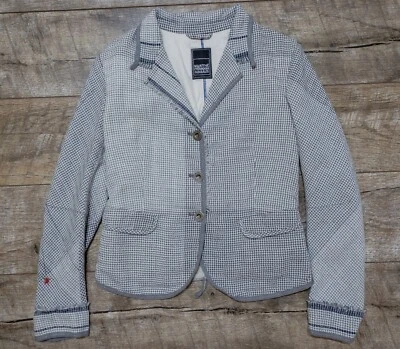 Blazer a Cuadros Marithe Francois Girbaud Mujer Talla L Gris Chaqueta a Cuadros Waffle Foto 1 de 4