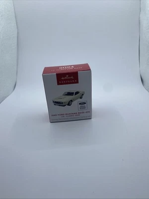 2024 Hallmark Mini Ornament 1969 FORD MUSTANG BOSS 429 Lil' Classic Cars #7 H53