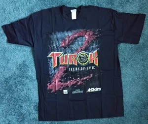 Rare 1998  Nintendo 64 Turok 2 Seeds of Evil Promo T Shirt, XL, New condition - Picture 1 of 4