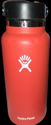 Hydro Flask Wide Mouth 2.0 32 oz Bottle with Flex Cap W32BTS612 Red SEE PICS - Image 1 of 4