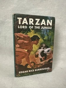 Tarzan Lord of the Jungle Edgar Rice Burroughs Hardcover Grosset & Dunlap 1928 - Picture 1 of 5