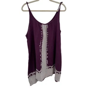 Natural Life Dress Womens L/XL Boho Purple Gray Tie Dye Strappy Gauzy Festival - Picture 1 of 8