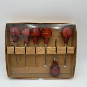 Vintage Harmen USA Carving Tool Set of 6 - Picture 1 of 1