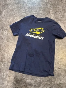 MEMPHIS SHOWBOATS Navy Blue LG S/S T-Shirt USFL 2024 USED EX FREE SHIPPING - Picture 1 of 6