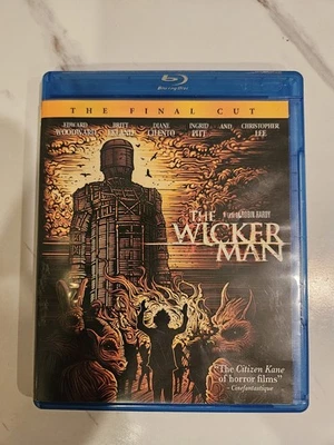 Wicker Man 1973 Blu Ray Directors Cut Christopher Lee Folk Horror Used - Image 1 of 4