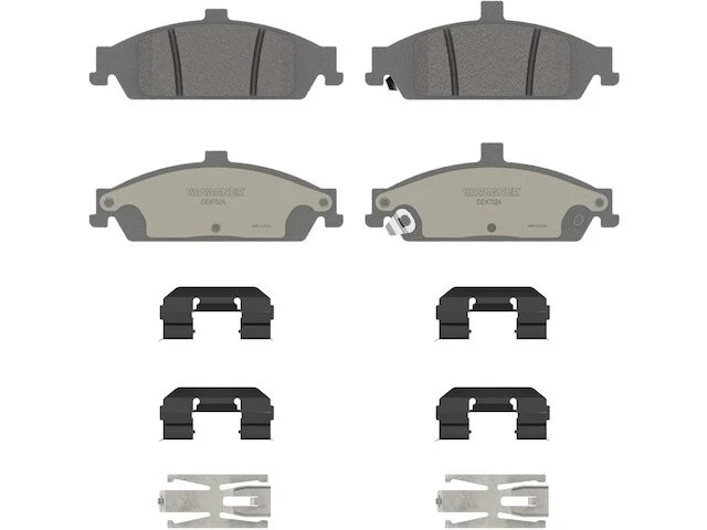 Juego de pastillas de freno delanteras para Oldsmobile Alero 1999-2004 2000 2001 2002 2003 HF446SN Foto 1 de 1