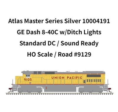 Atlas Master Series Silver 10004191 Dash 8-40C Standard DC/Sound Ready UP #9129 - Image 1 of 2