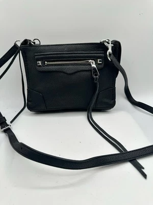 Rebecca Minkoff Black Pebbled Leather Avery Crossbody Shoulder Handbag - Image 1 of 4