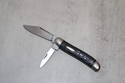 Navaja de Bolsillo Plegable Vintage Imperial Ireland 2 Hojas Marrón Foto 1 de 4