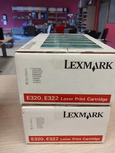 LEXMARK 08A0478 KIT 2 CF. TONER OPTRA E320 322 E322 ORIGINALI - Foto 1 di 1